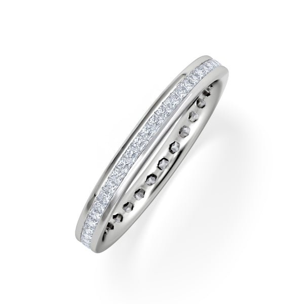 Eternity Ring Lauren 18K White Gold Diamond 0.50ct H/Si